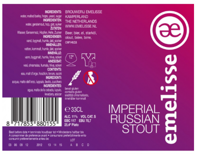 Emelisse Imperial Russian Stout